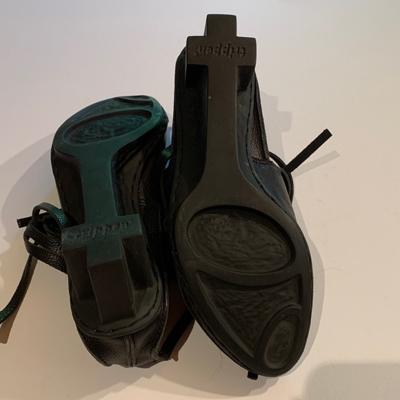 Trippen size 38 Goddess 2” Heel Black Ankle Black Shoe - Picture 6 of 10